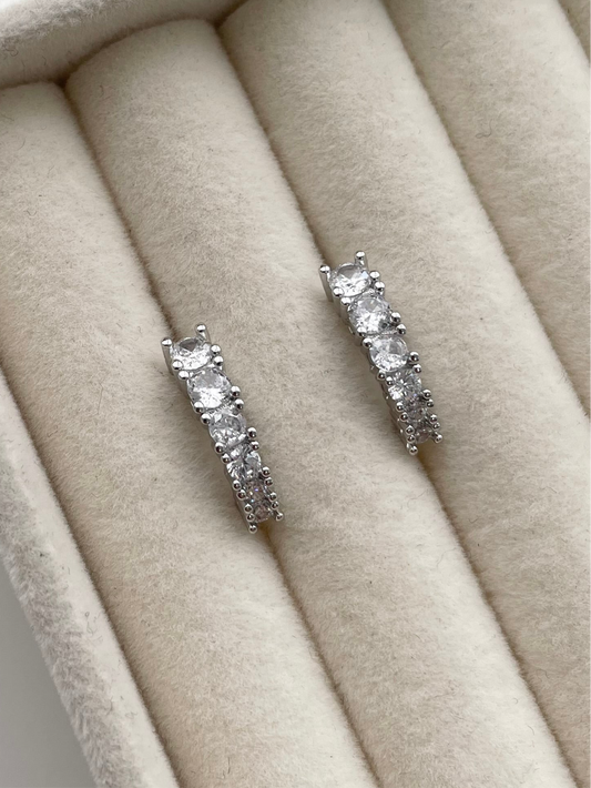 ge1405 stone silver hoop earrings