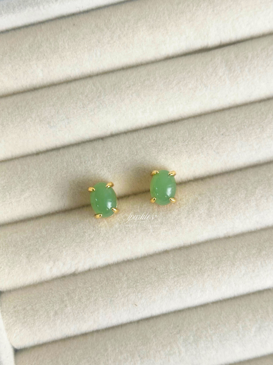 Jade Stud Earrings CH20