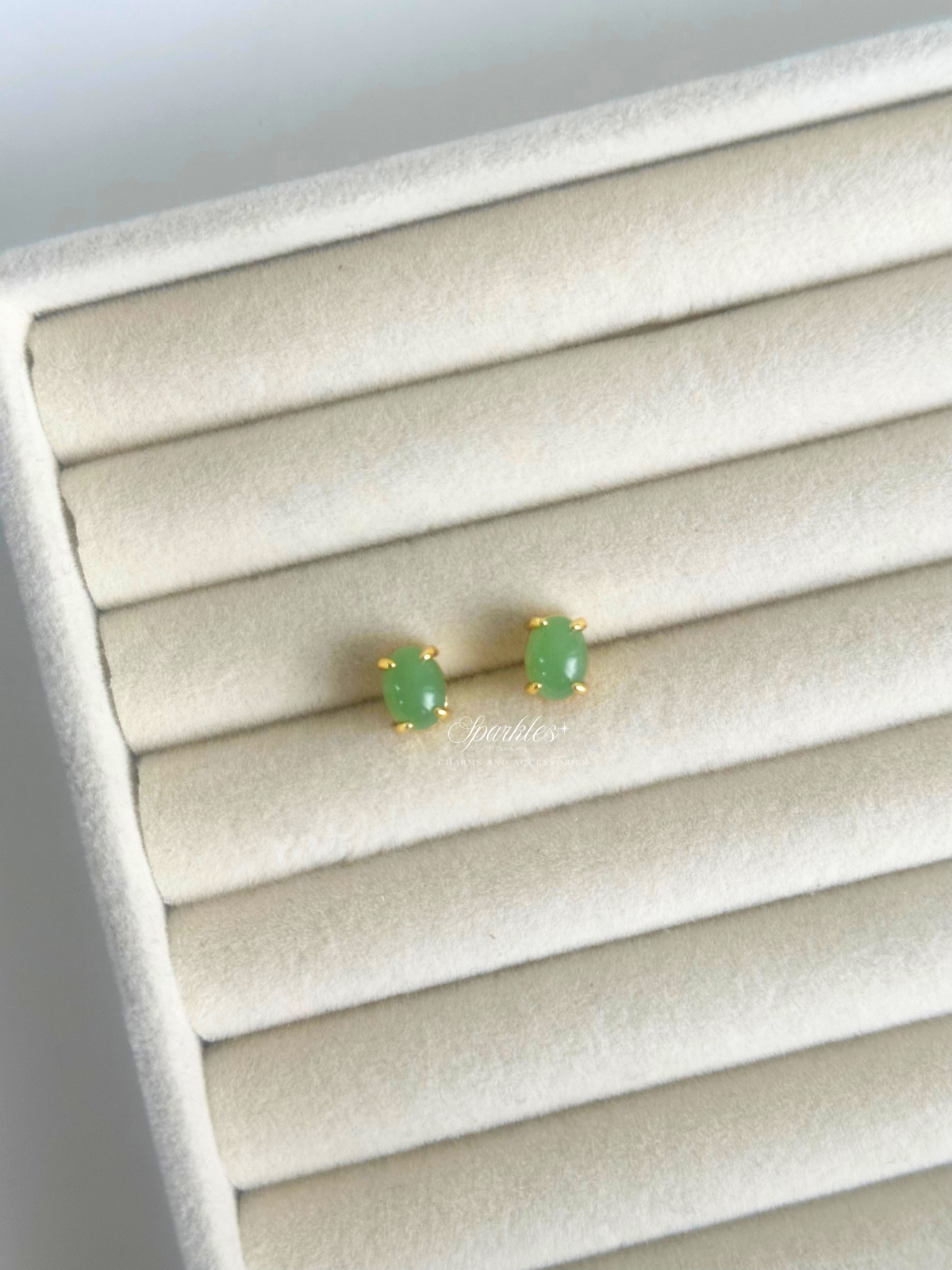 Jade Stud Earrings CH20