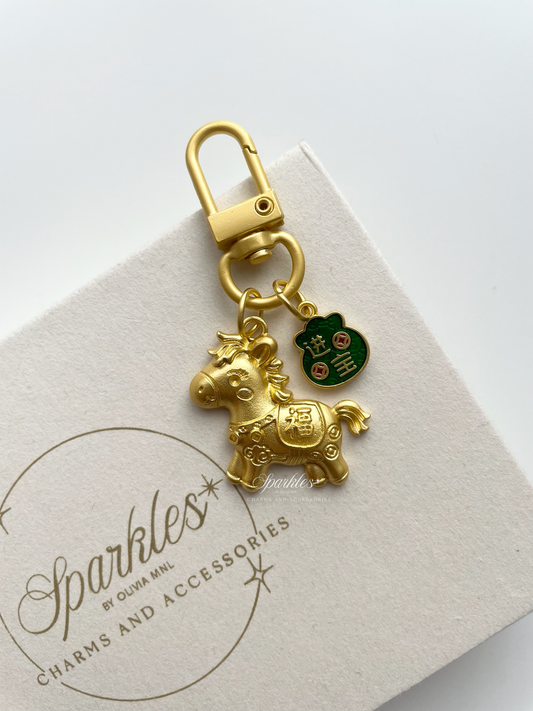 Charm11 Gold Horse Charm