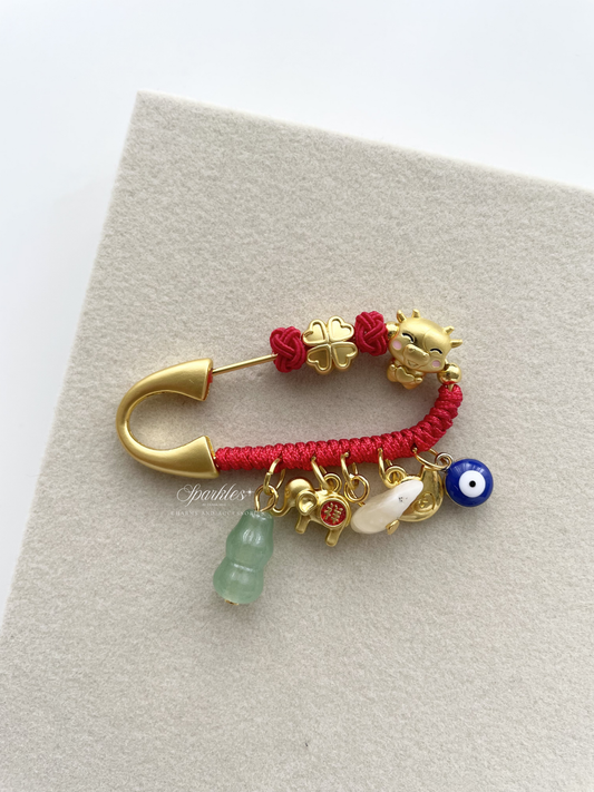 CNY Lucky Zodiac Pin - Ox
