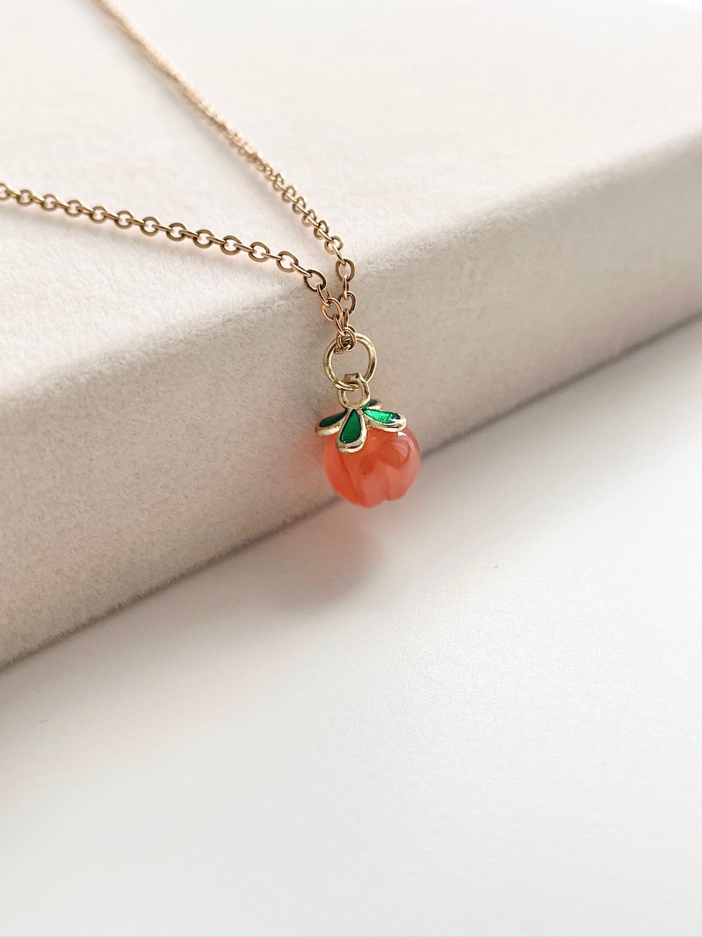 Peach Carnelian necklace