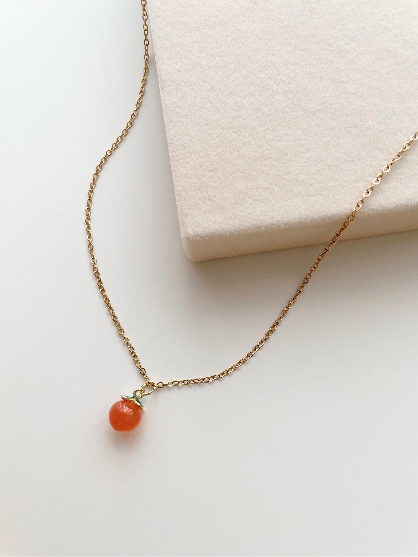 Peach Carnelian necklace