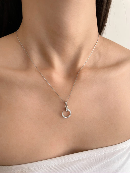 Bria Nail Silver Necklace