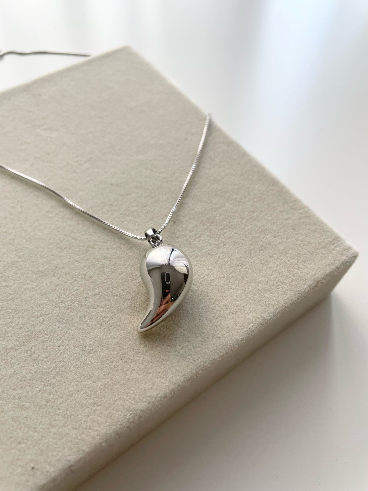 Silver Drop Necklace