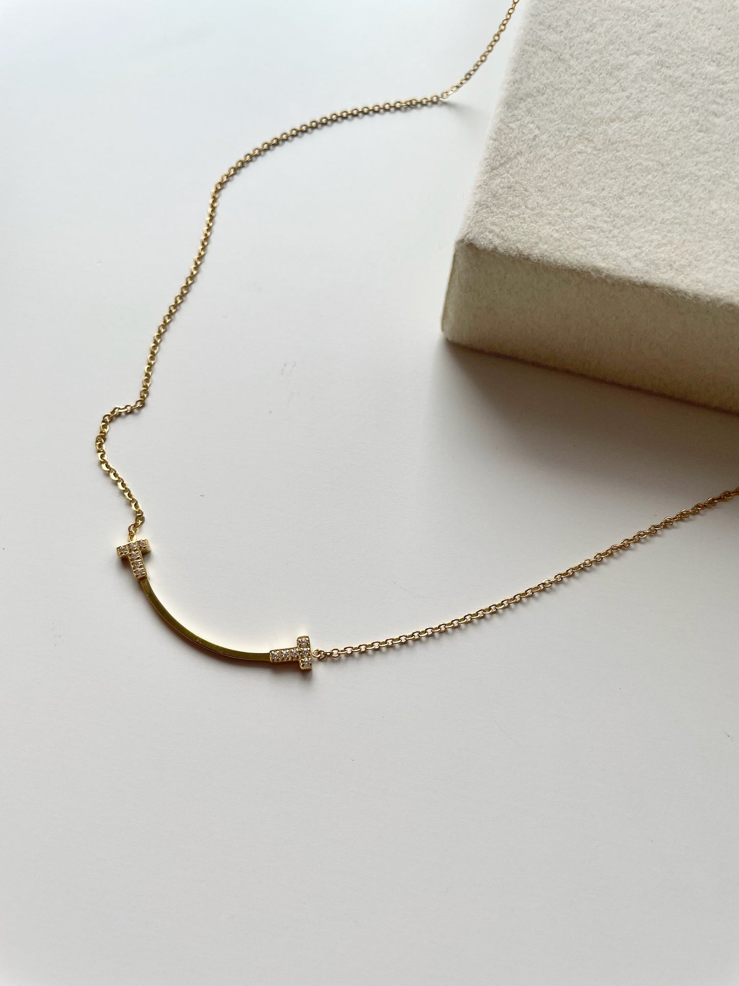 T Gold Necklace