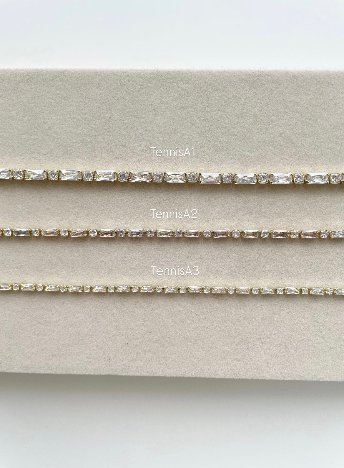 tennisA2 Medium tennis bracelet 16cm