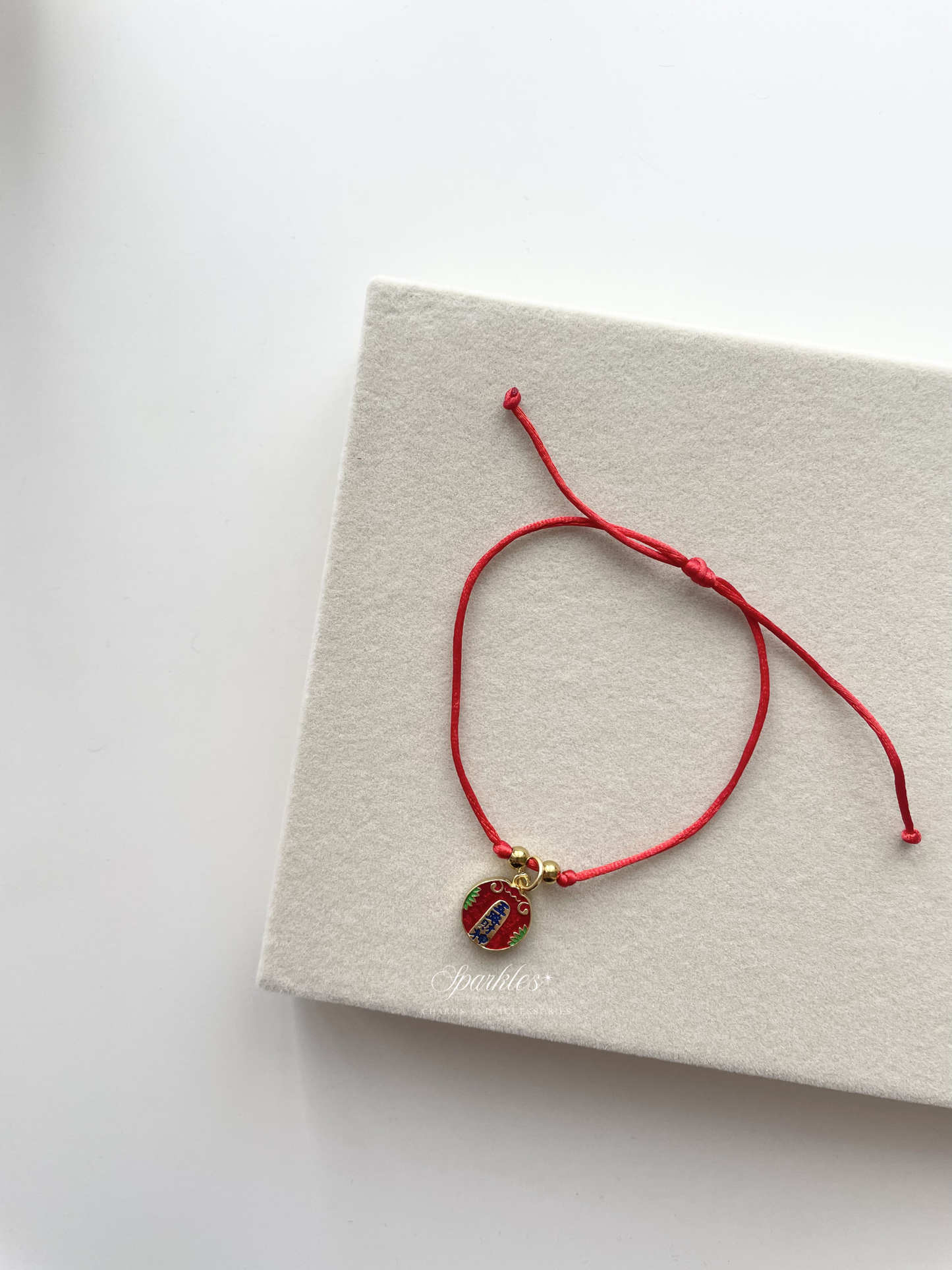 Easy2026 Reversible Charm Red String Bracelet (Freesize)