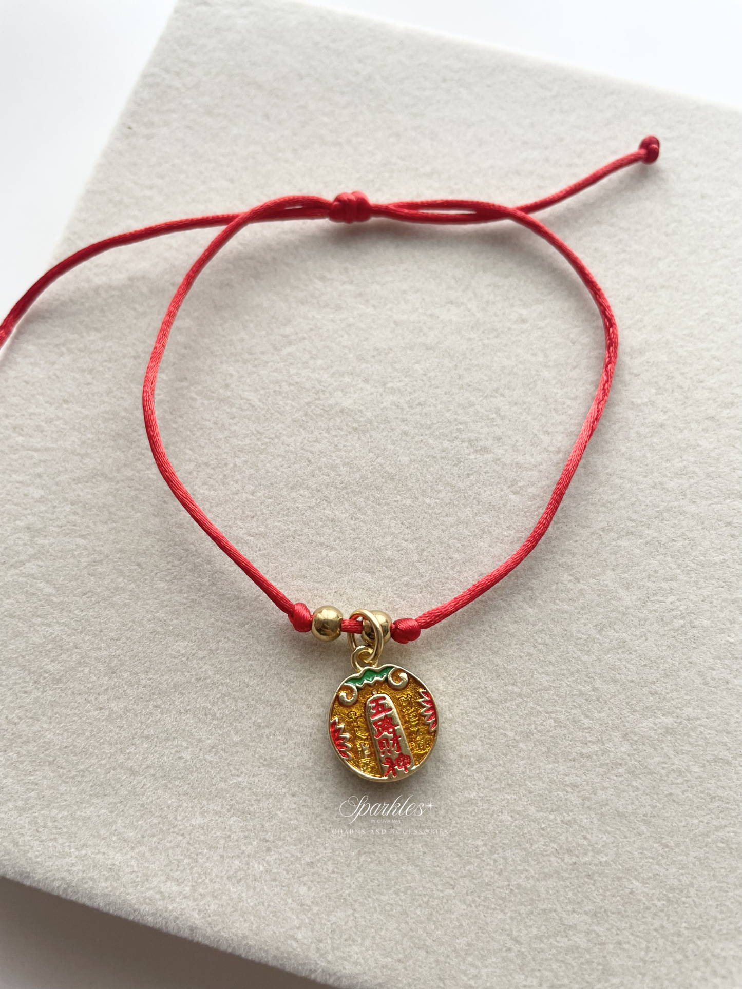 Easy2026 Reversible Charm Red String Bracelet (Freesize)