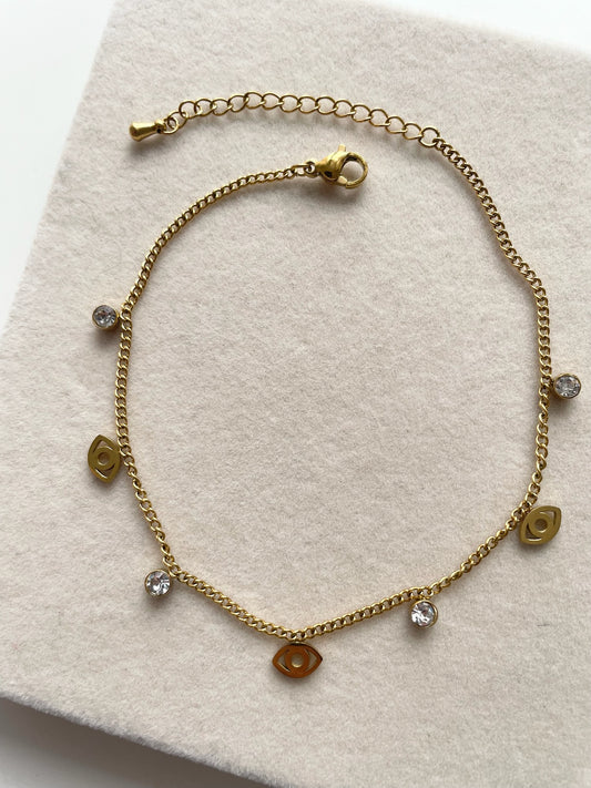 vibe3 Evil Eye Anklet