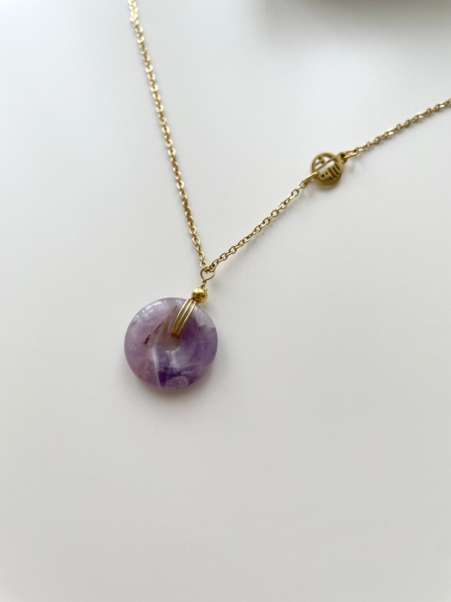 gn804 Purple Jade necklace