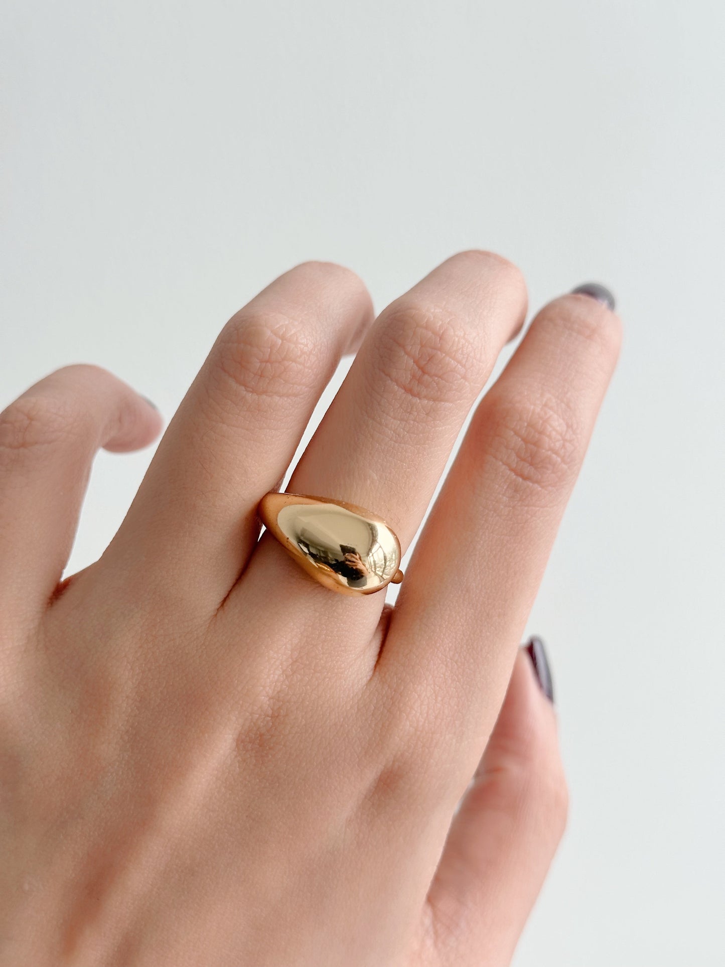 Chunky gold rings