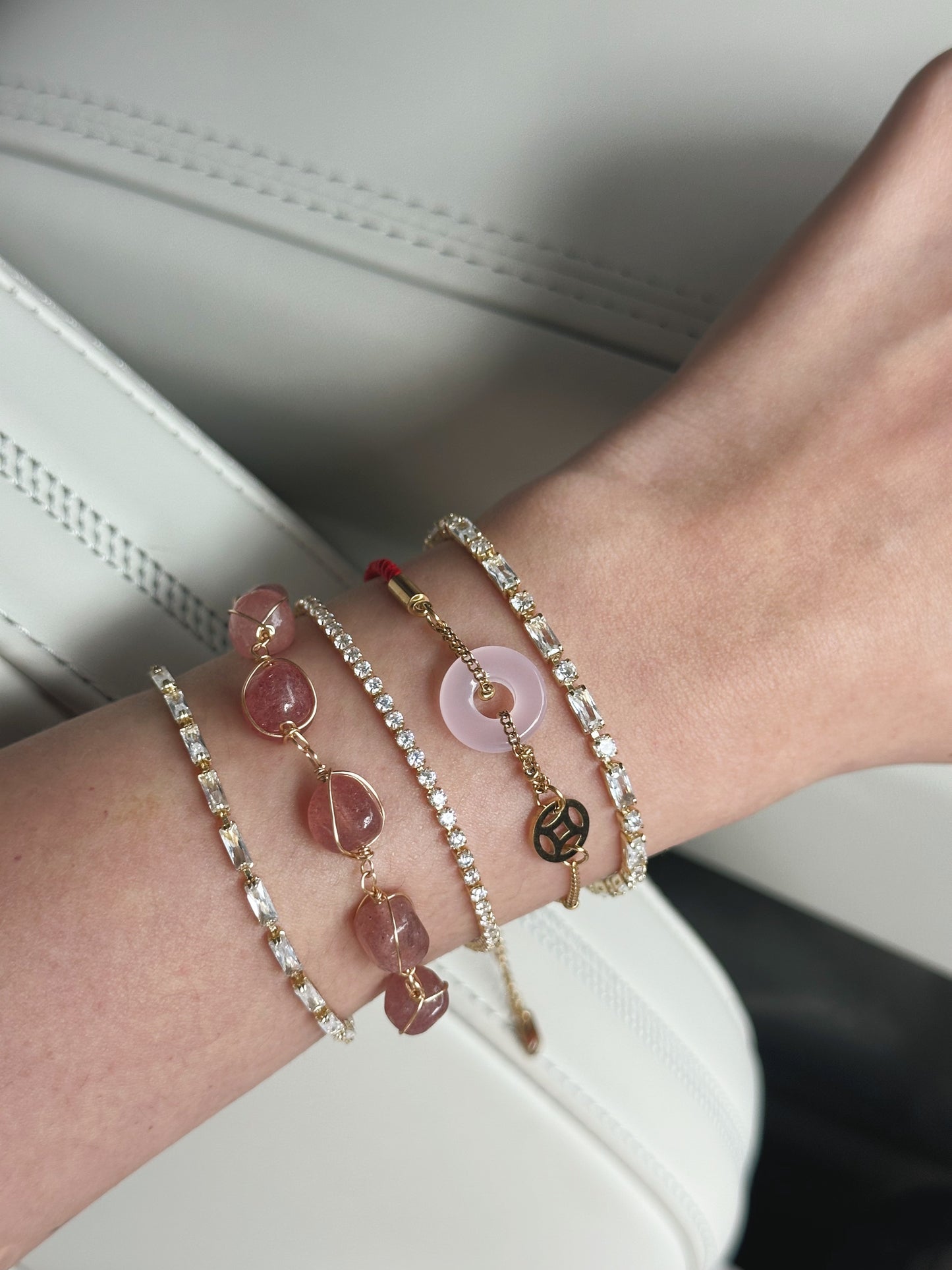 Strawberry Quartz Bracelet