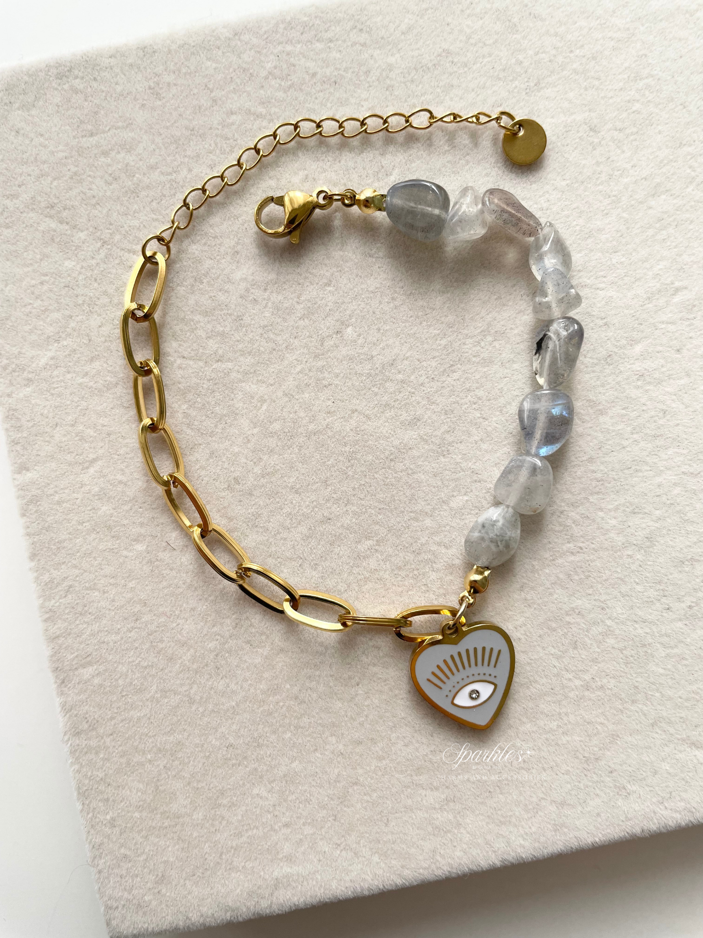 gb616 Labradorite Evil Eye