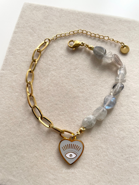 gb616 Labradorite Evil Eye