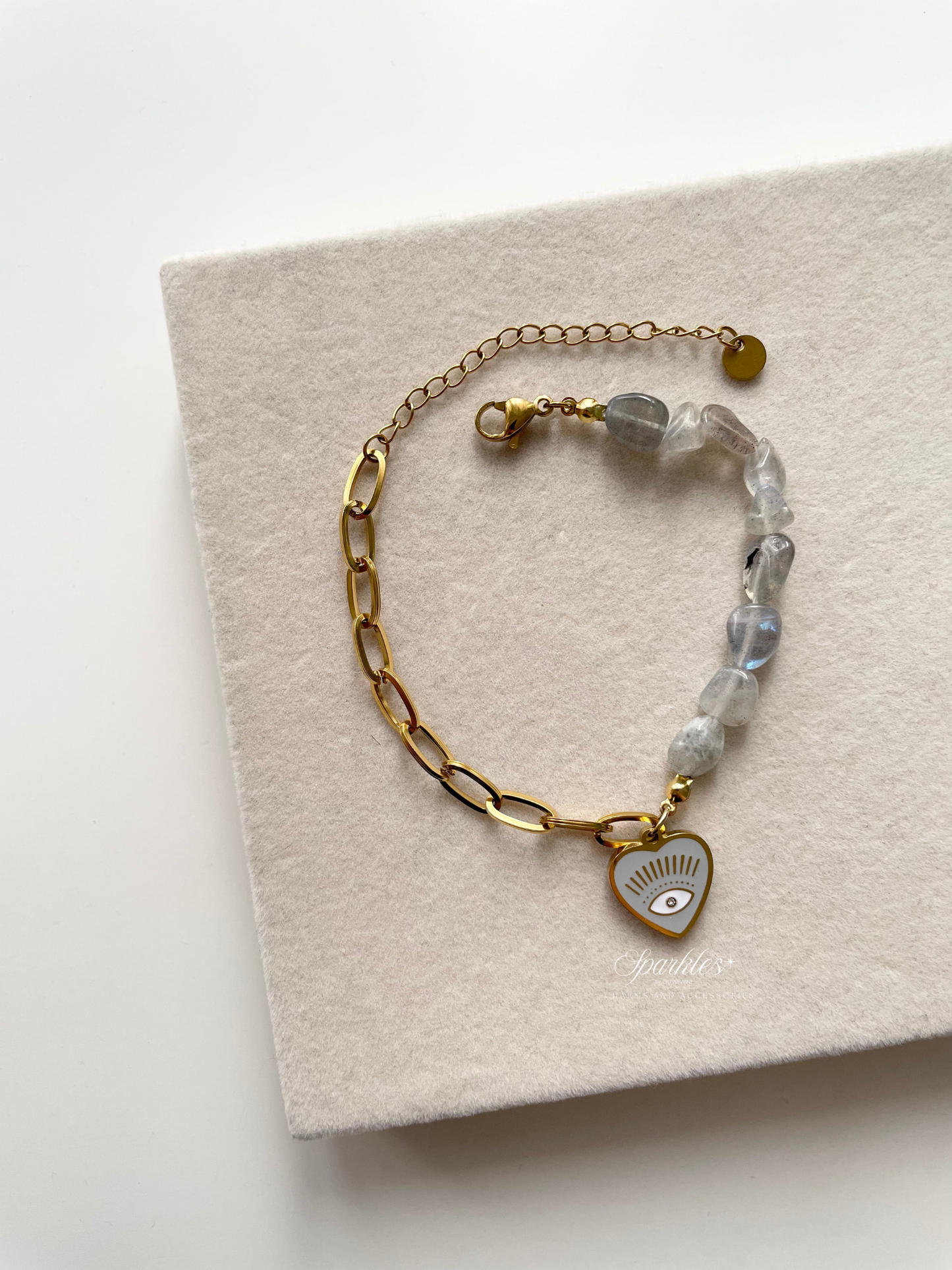 gb616 Labradorite Evil Eye