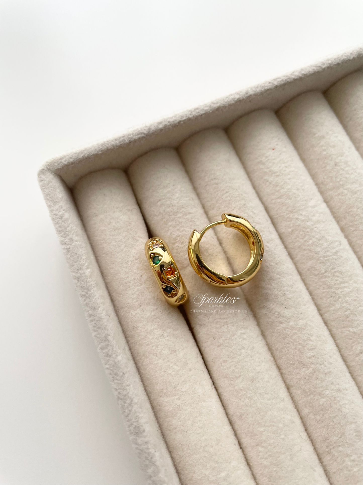 ge1518 Gold Hoop Earrings