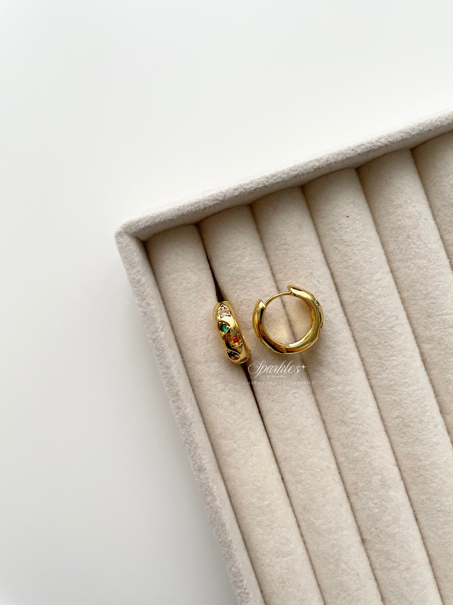 ge1518 Gold Hoop Earrings