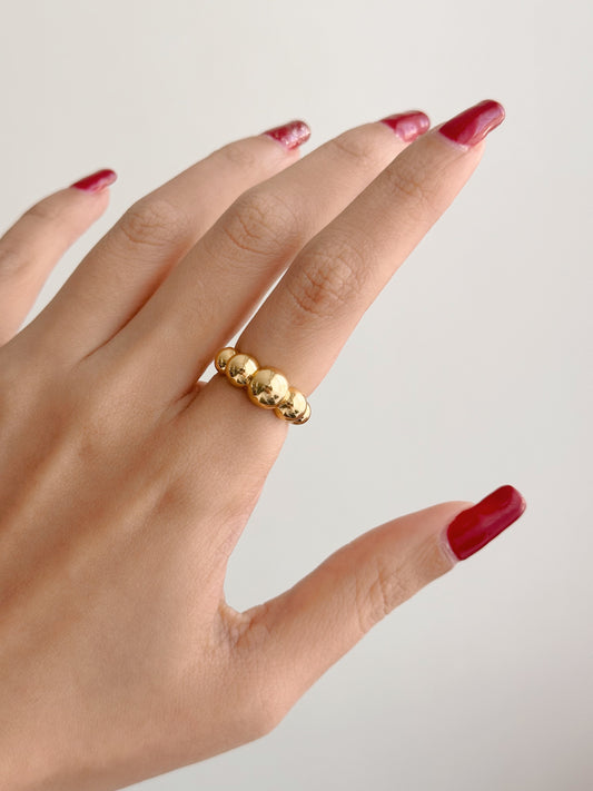 Chunky Bubble Gold Ring