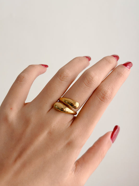 Serena Chunky Gold Ring with sizes