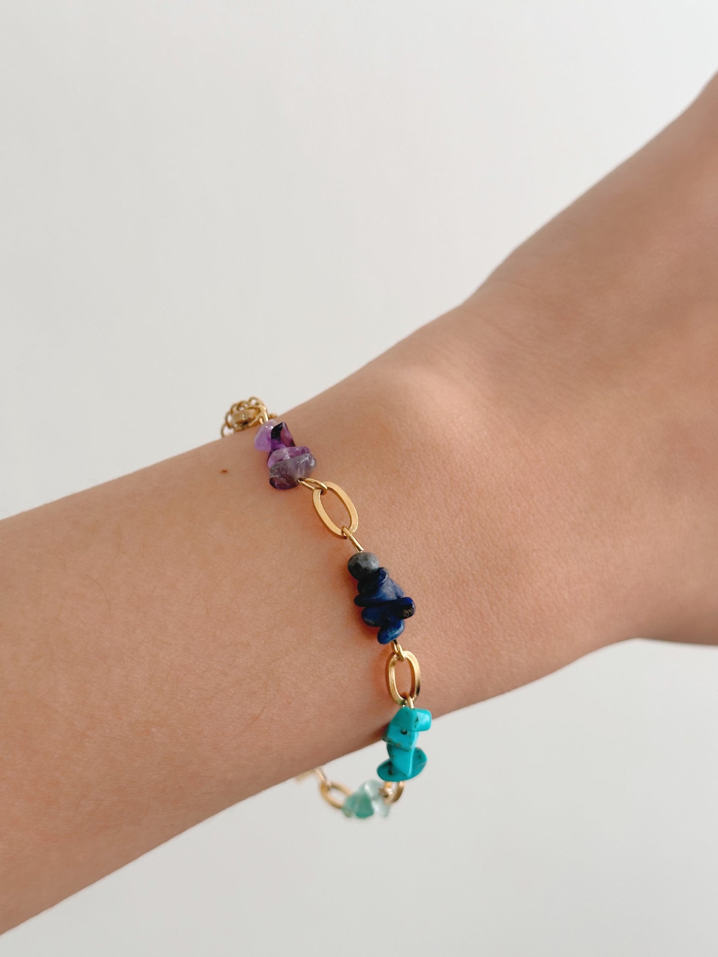 Seven Chakra Stone Bracelet