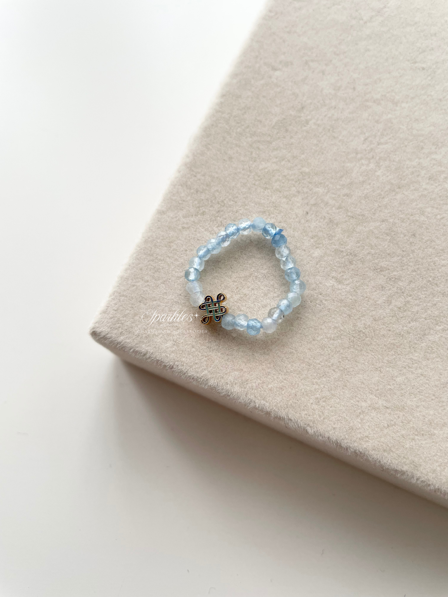 Labradorite with Mystic Knot Ring w/ sizes