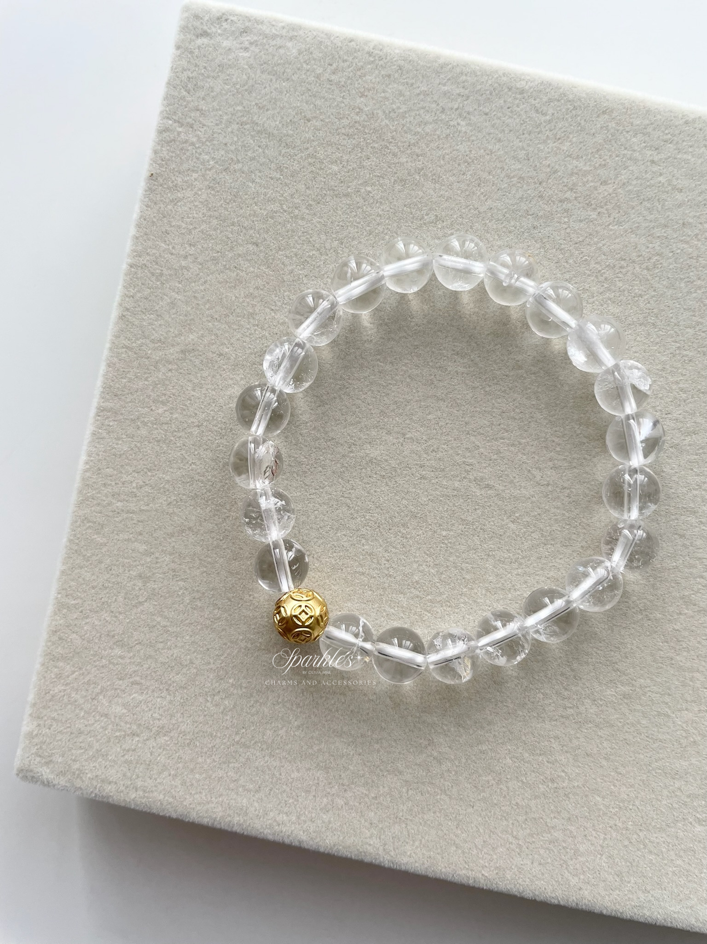 MB2 Moneyball in Clear Quartz Bracelet with Sizes