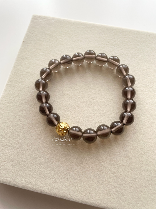 MB3 Moneyball in Smokey Quartz Bracelet with Sizes