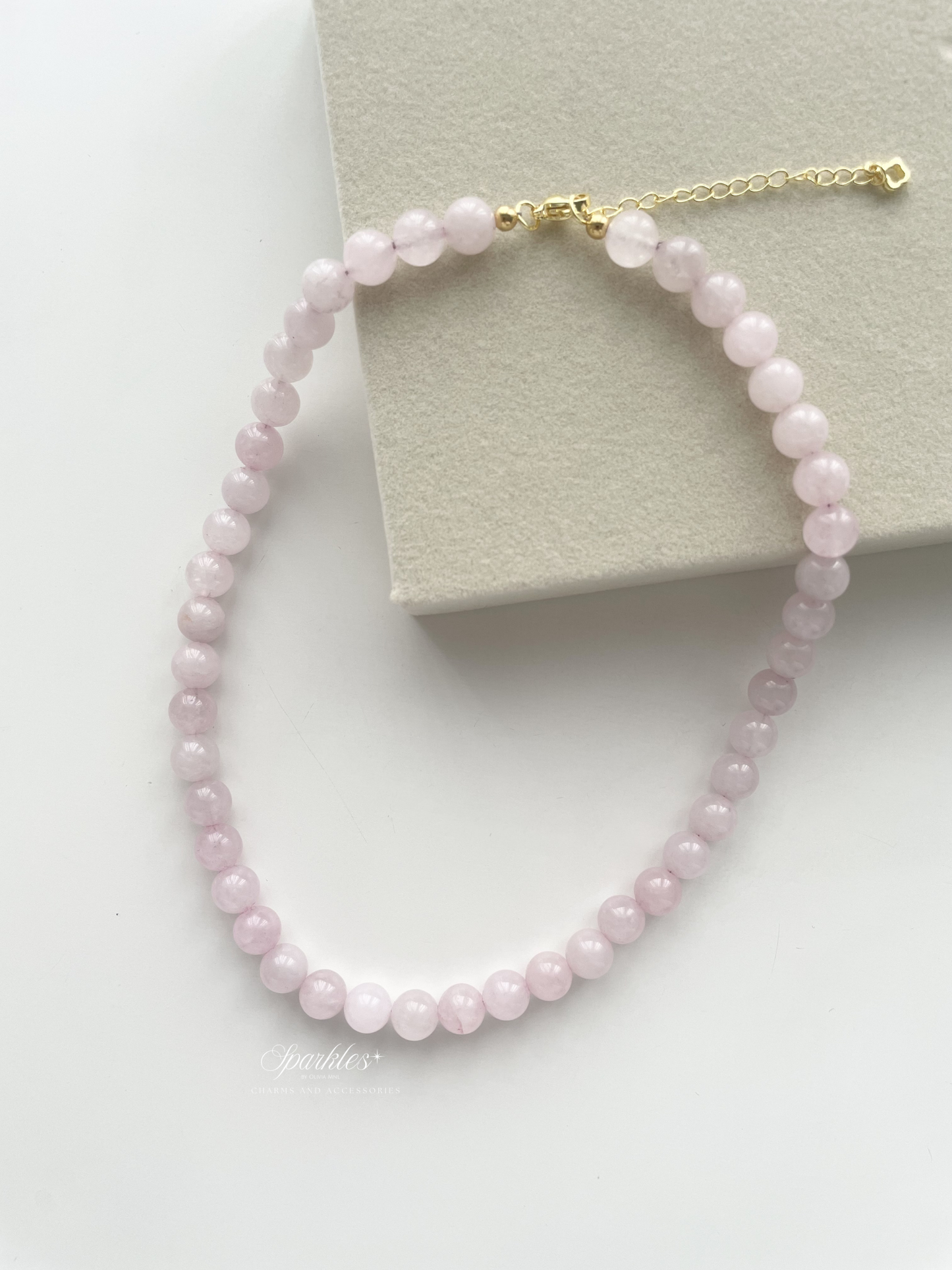 pn3 Rose Quartz Necklace 8mm