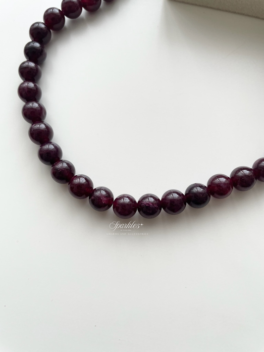 pn4 Garnet Necklace 8mm