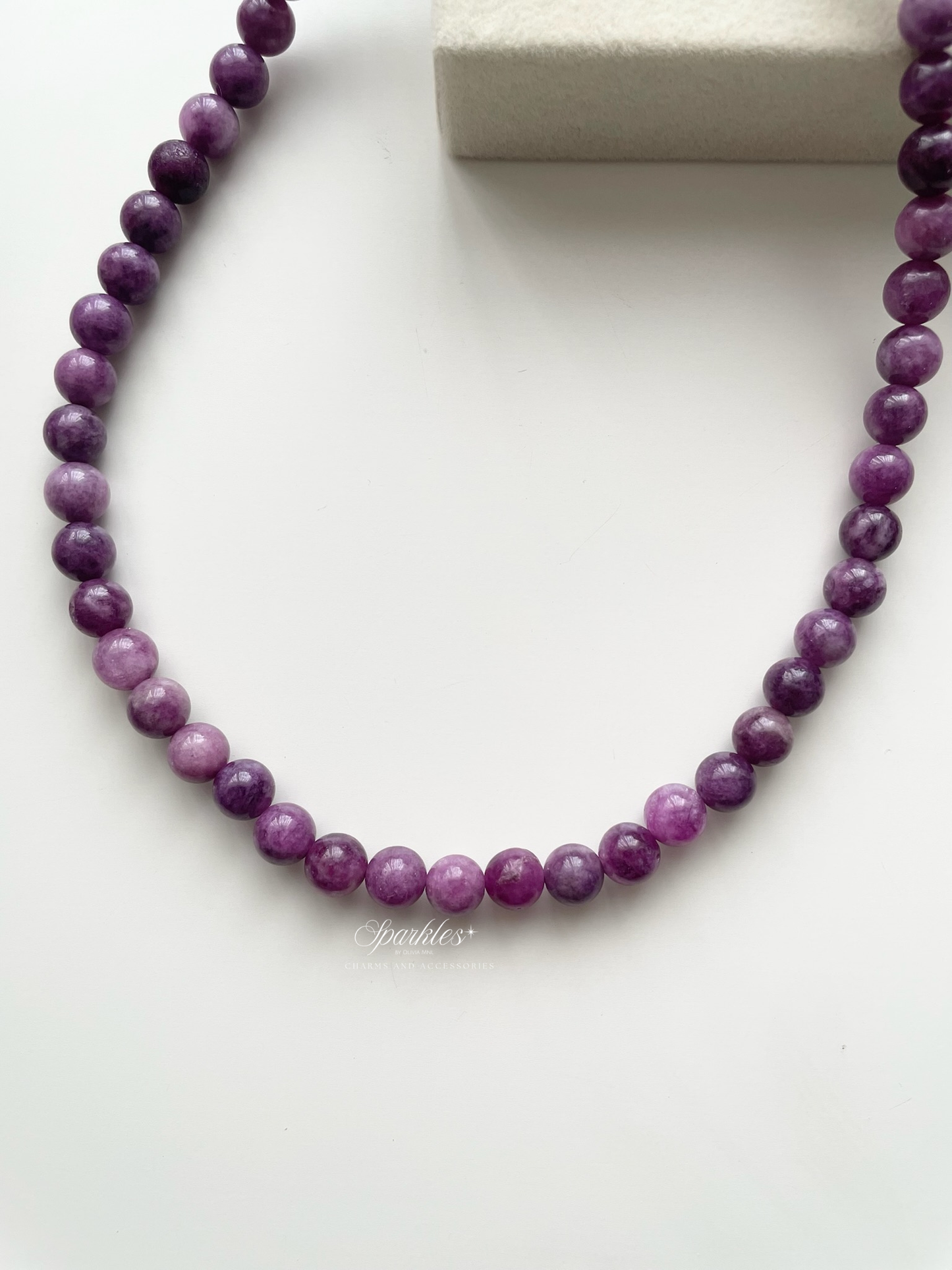 pn6 Lepidolite Necklace 8mm