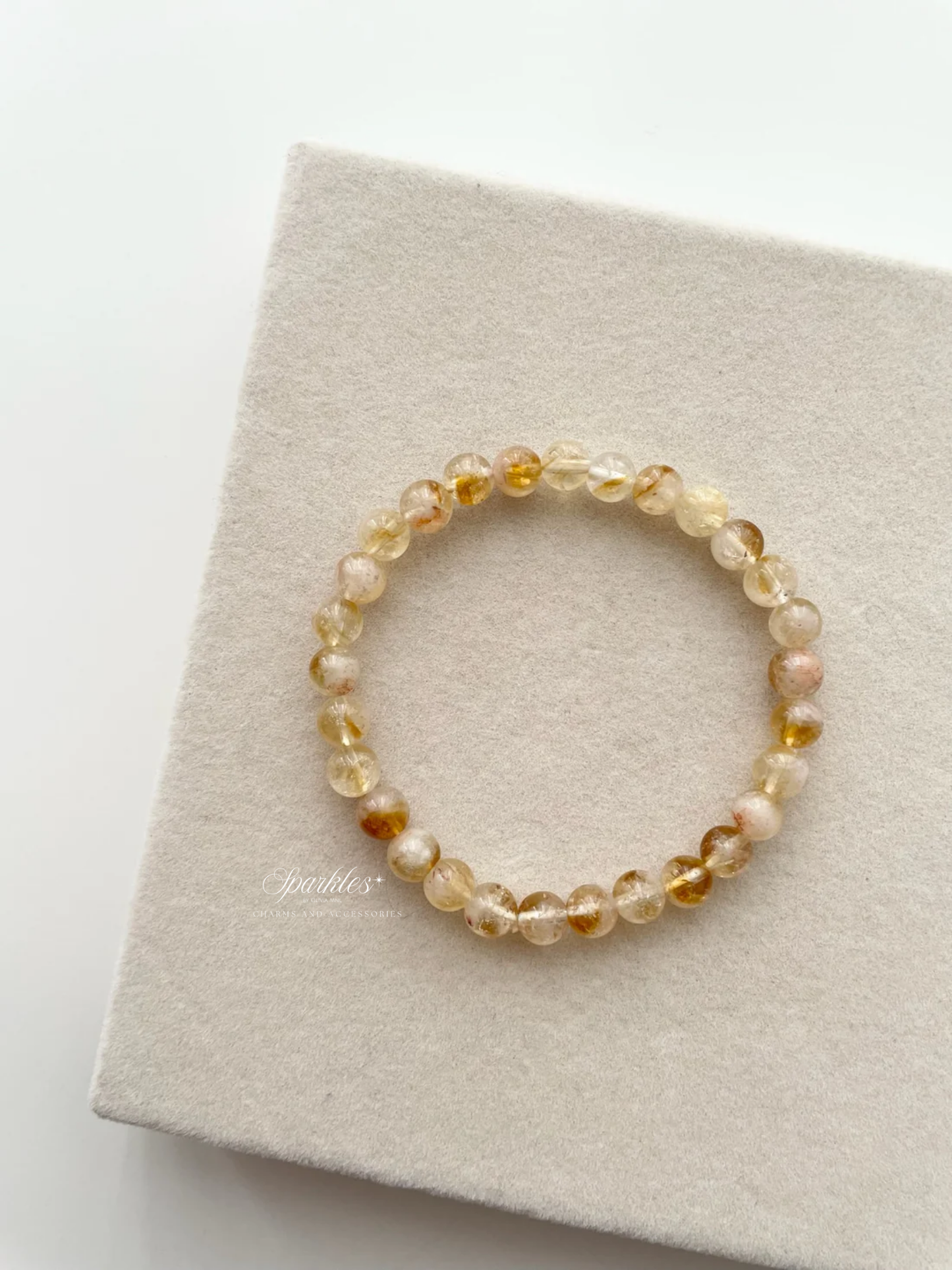 Sel10 Citrine stone bracelet with sizes