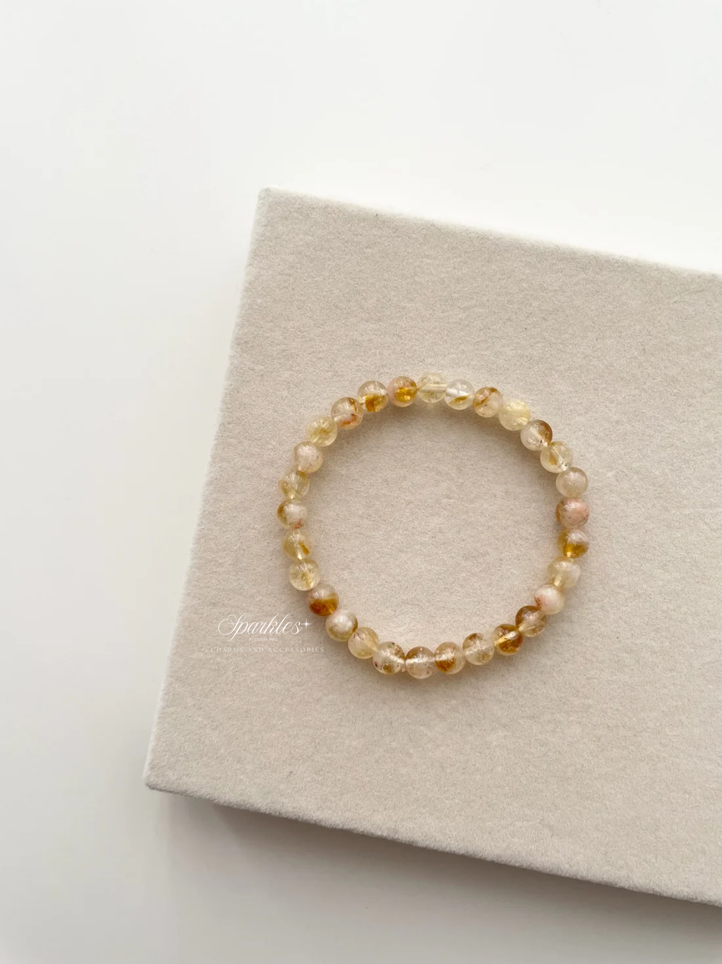 Sel10 Citrine stone bracelet with sizes