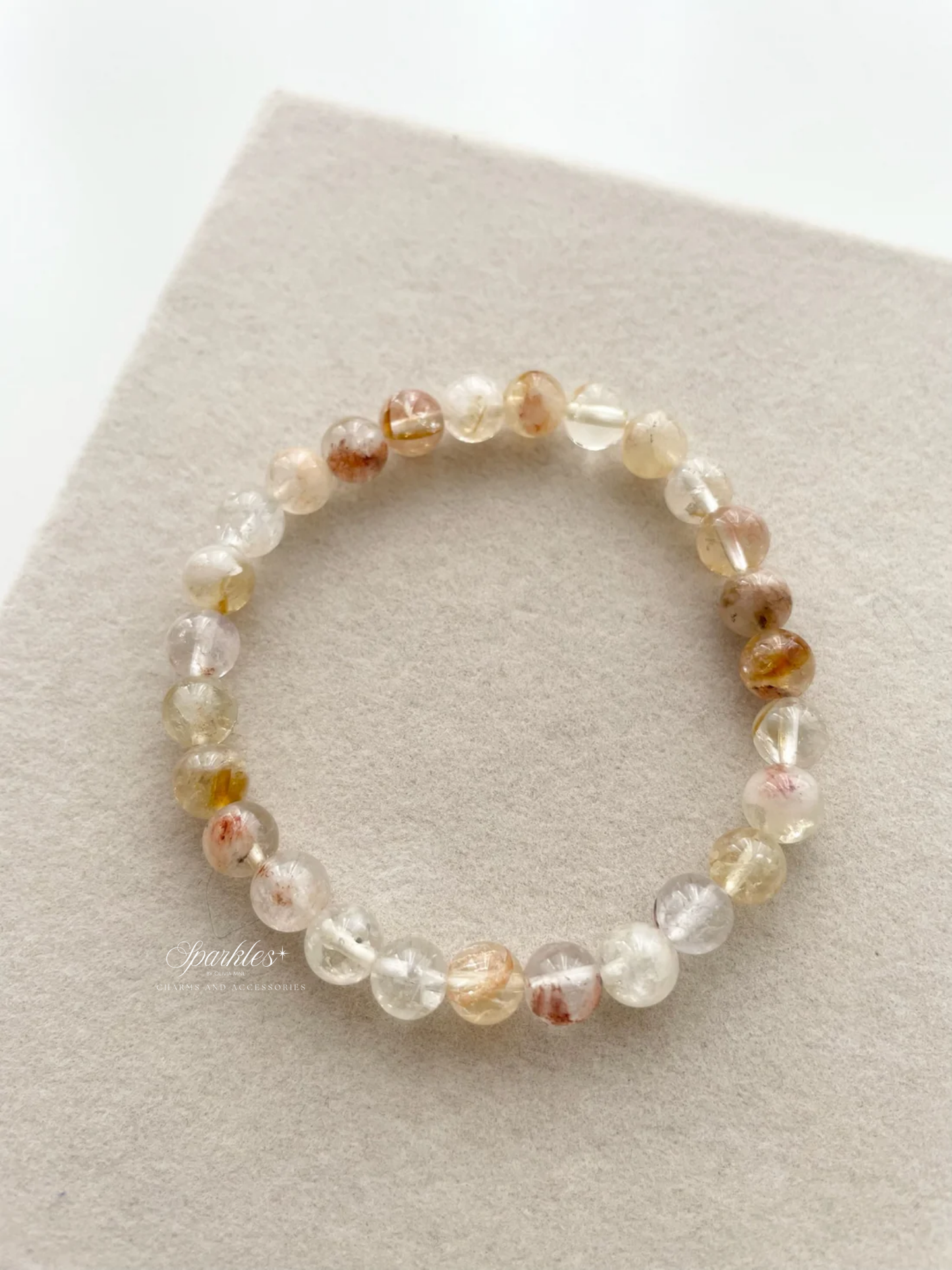 Sel12 Golden Healer stone bracelet with sizes