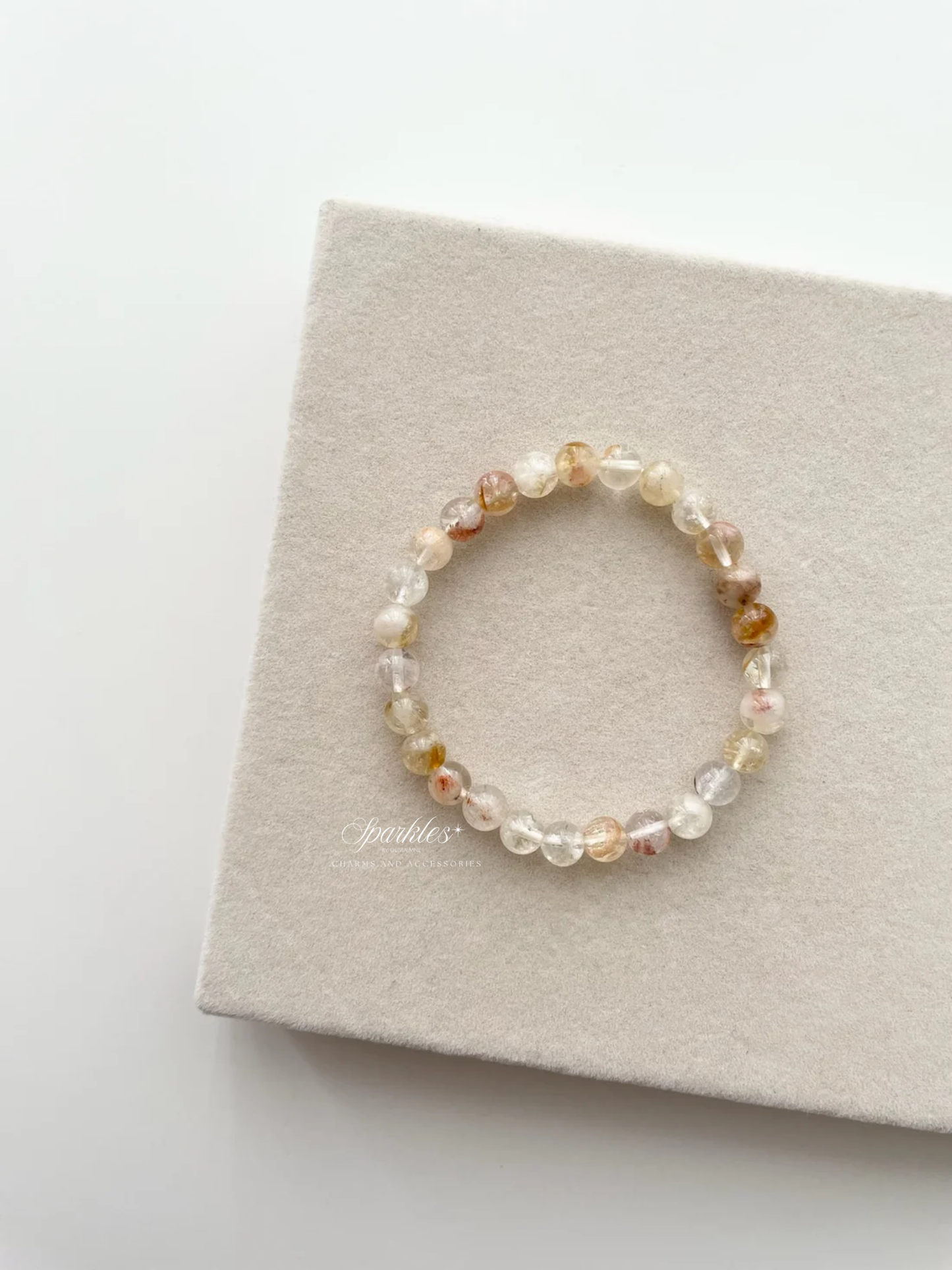 Sel12 Golden Healer stone bracelet with sizes