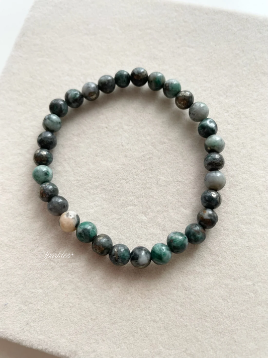 sel21 Green Pyrite with sizes