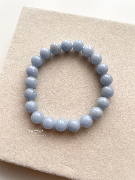 sel32 Angelite stone with sizes