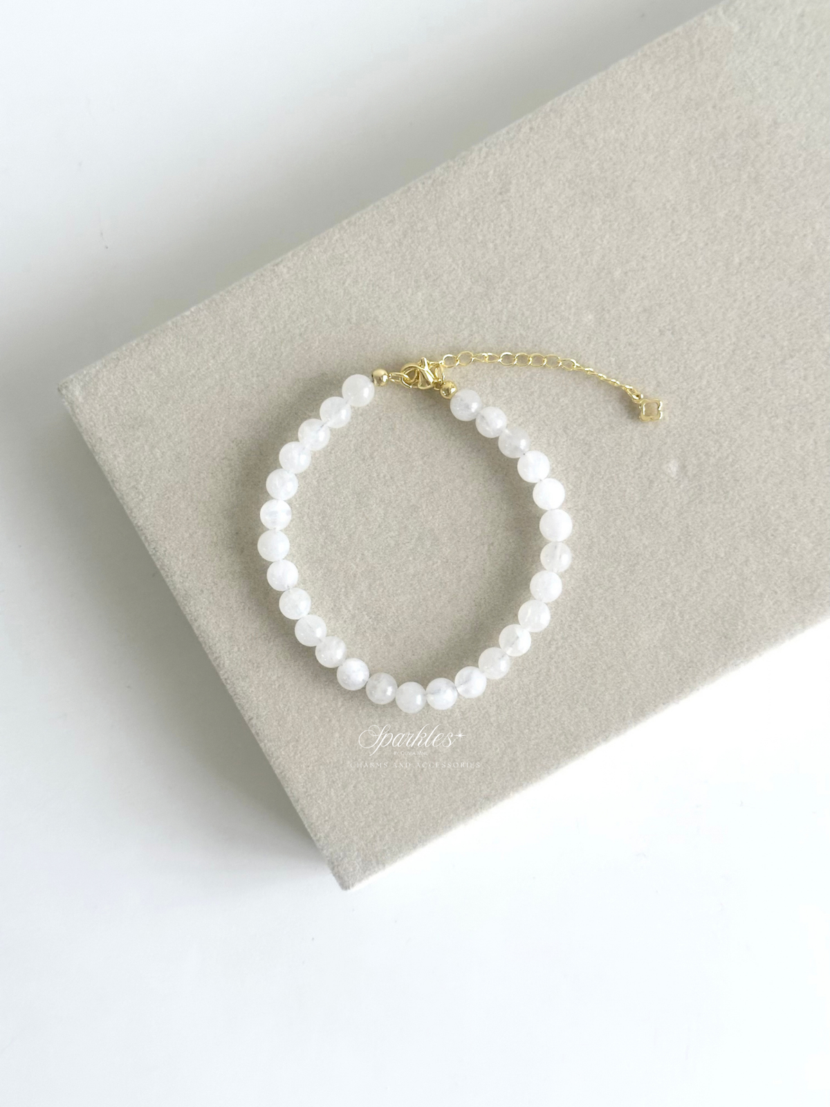 Sel33 Moonstone Beads Bracelet w/ extender