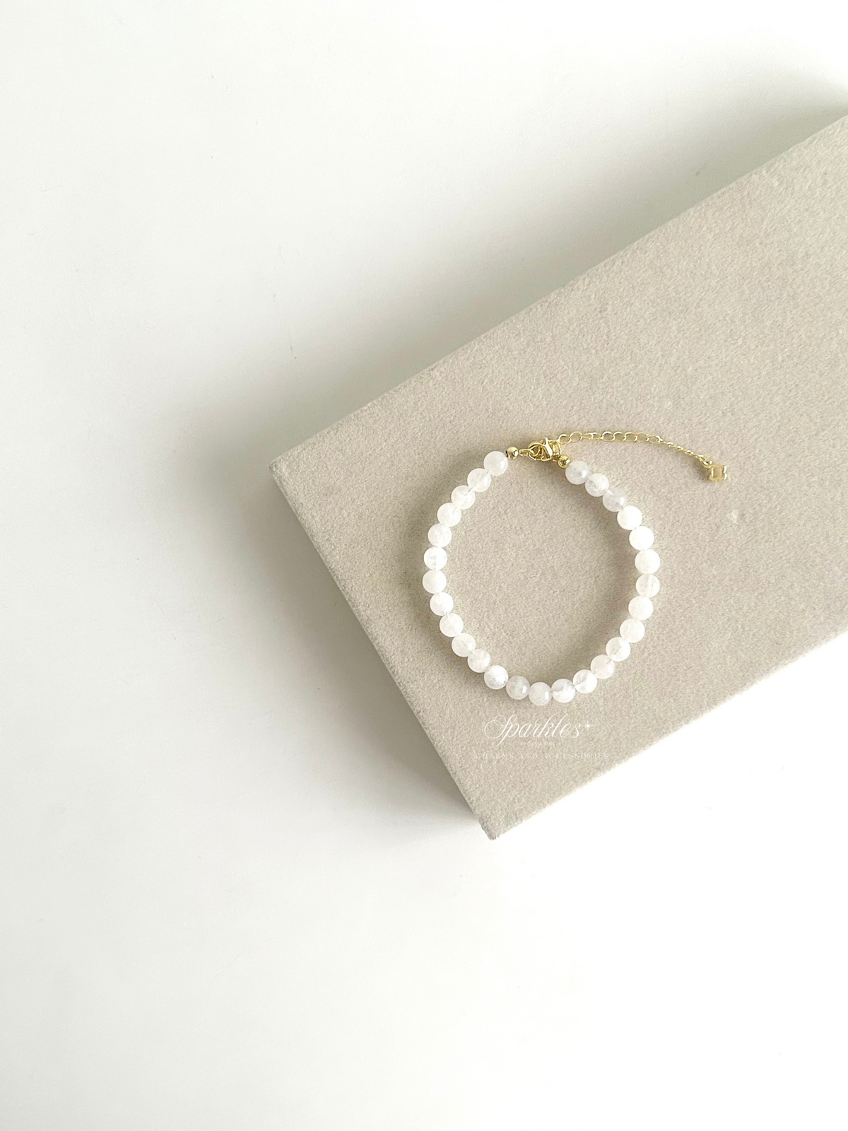 Sel33 Moonstone Beads Bracelet w/ extender
