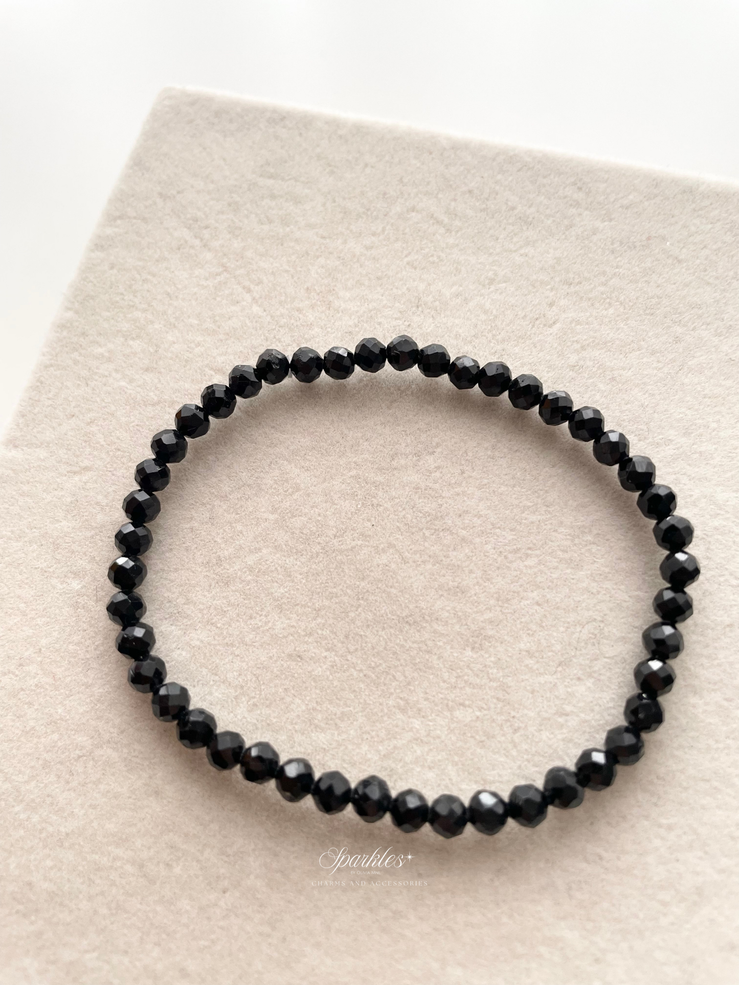Sel35 Faceted Black tourmaline with sizes