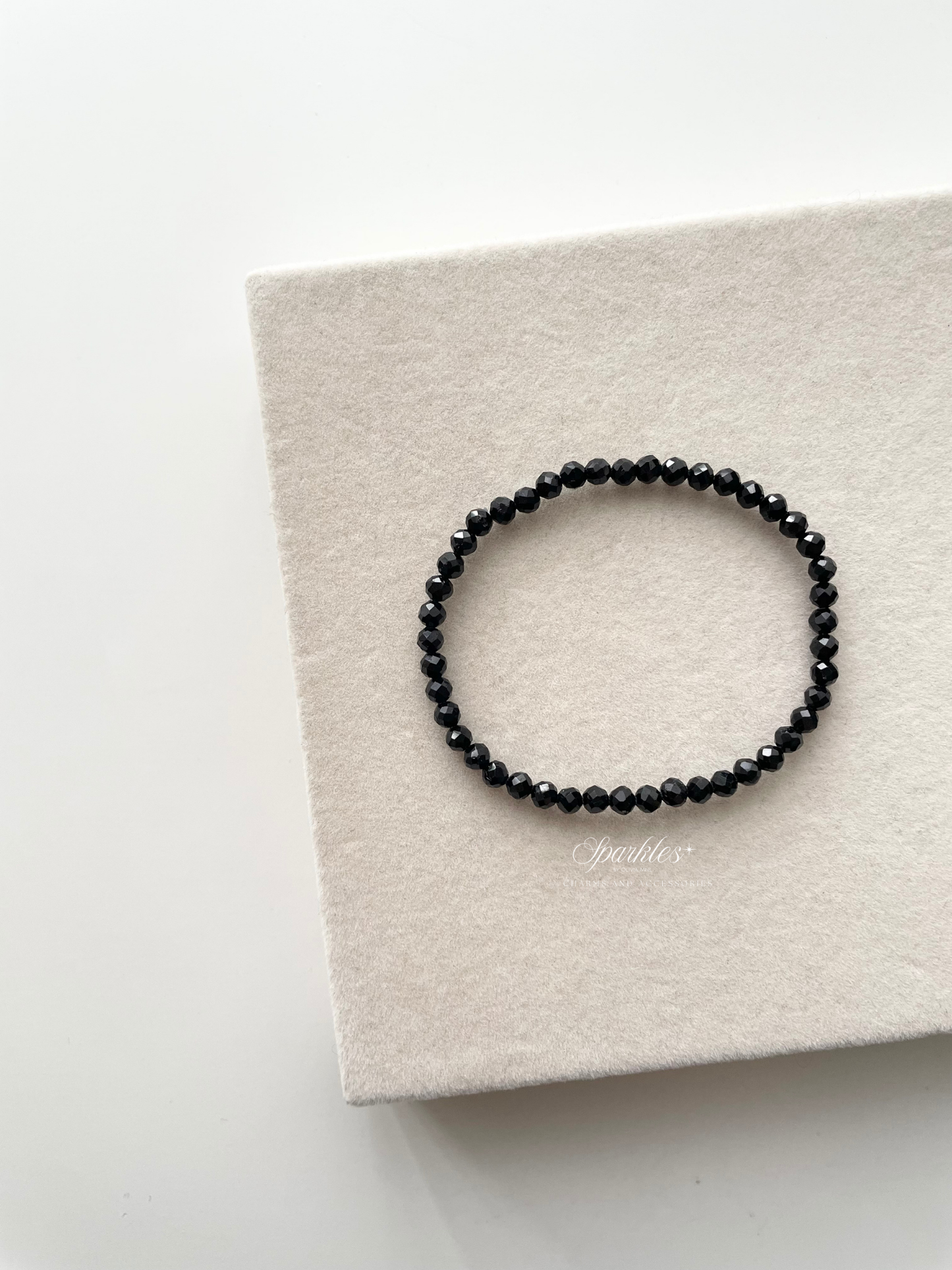 Sel35 Faceted Black tourmaline with sizes