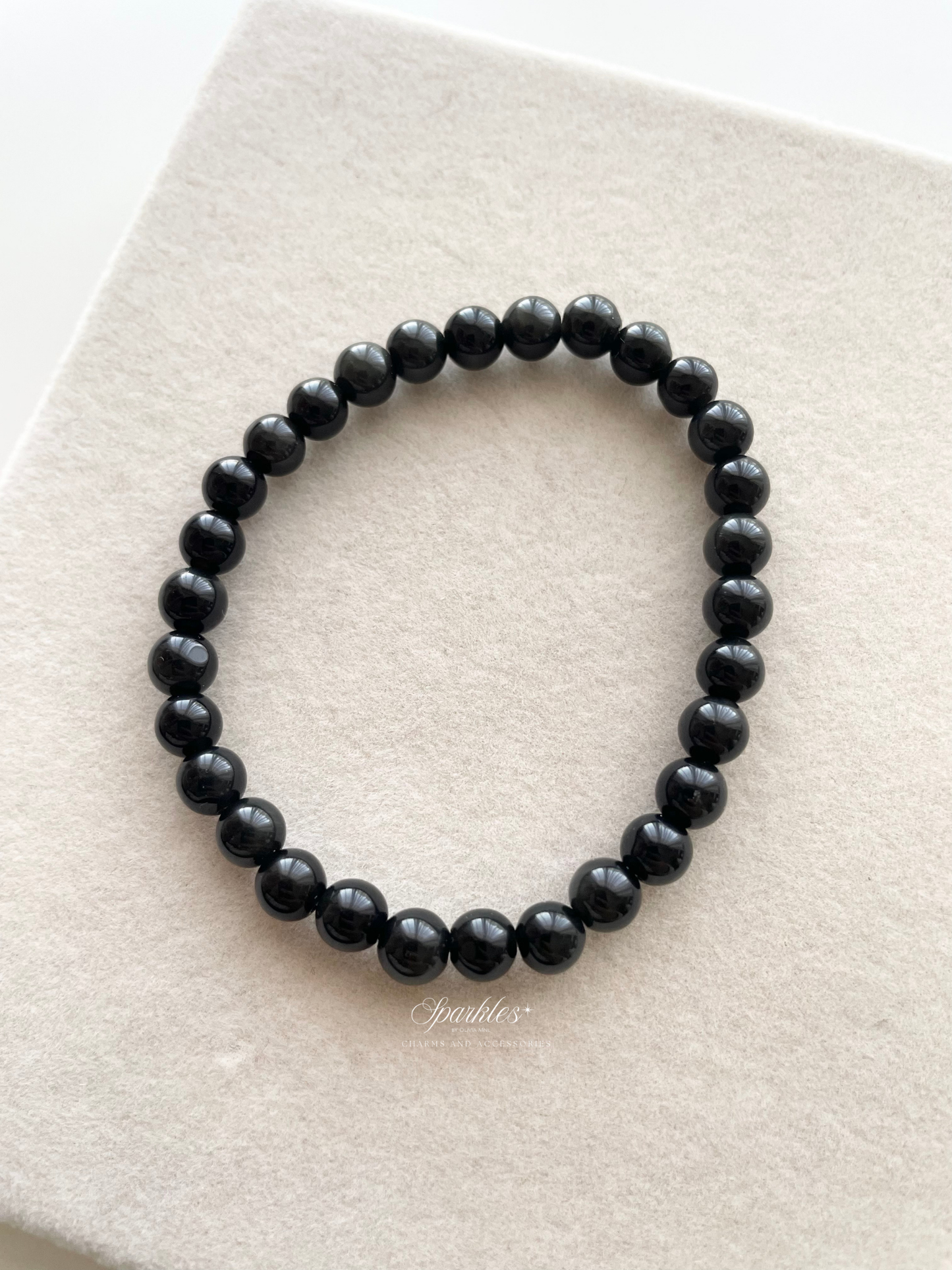Sel39 Gold Obsidian Bracelet with Sizes