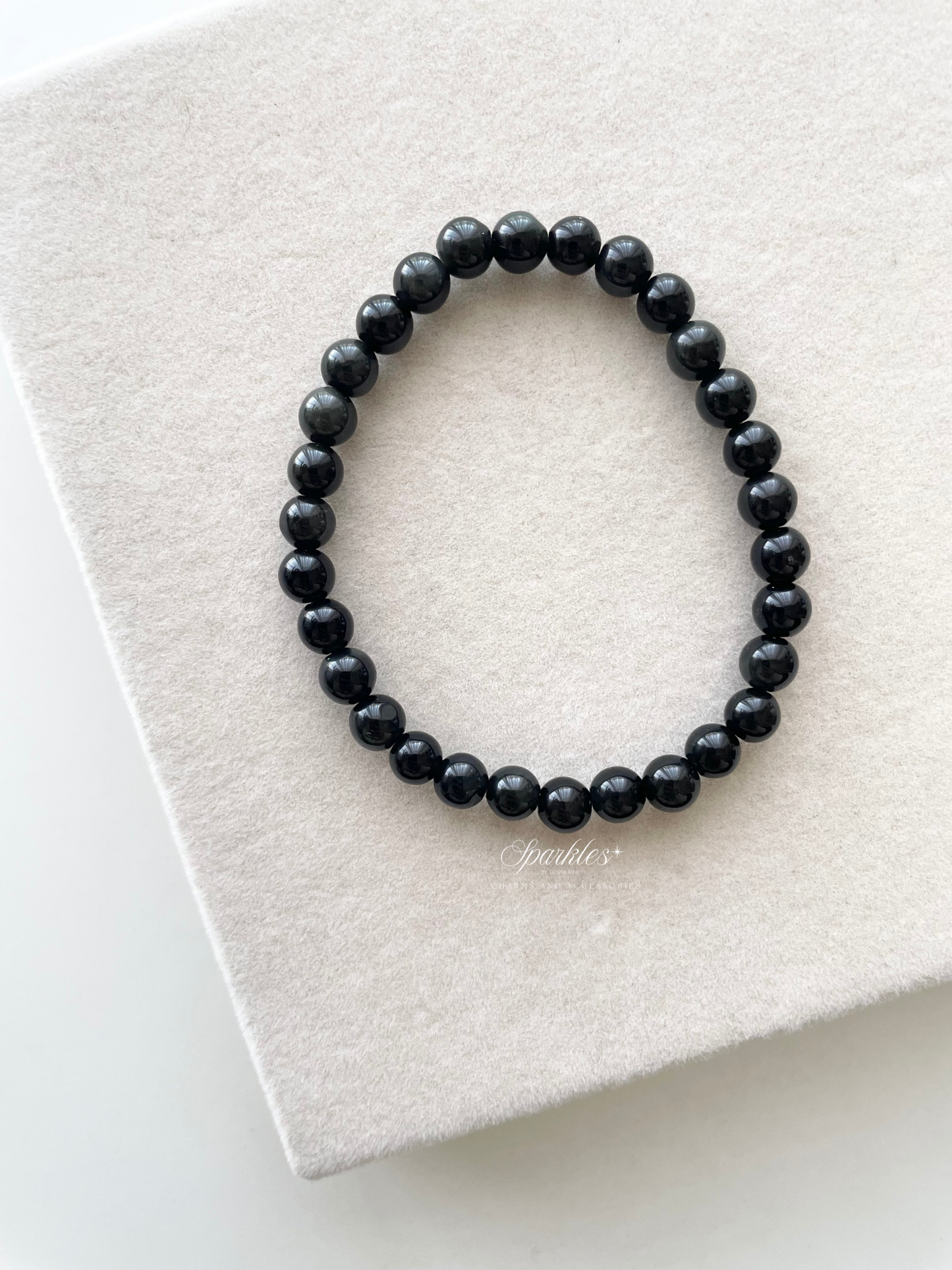 Sel39 Gold Obsidian Bracelet with Sizes