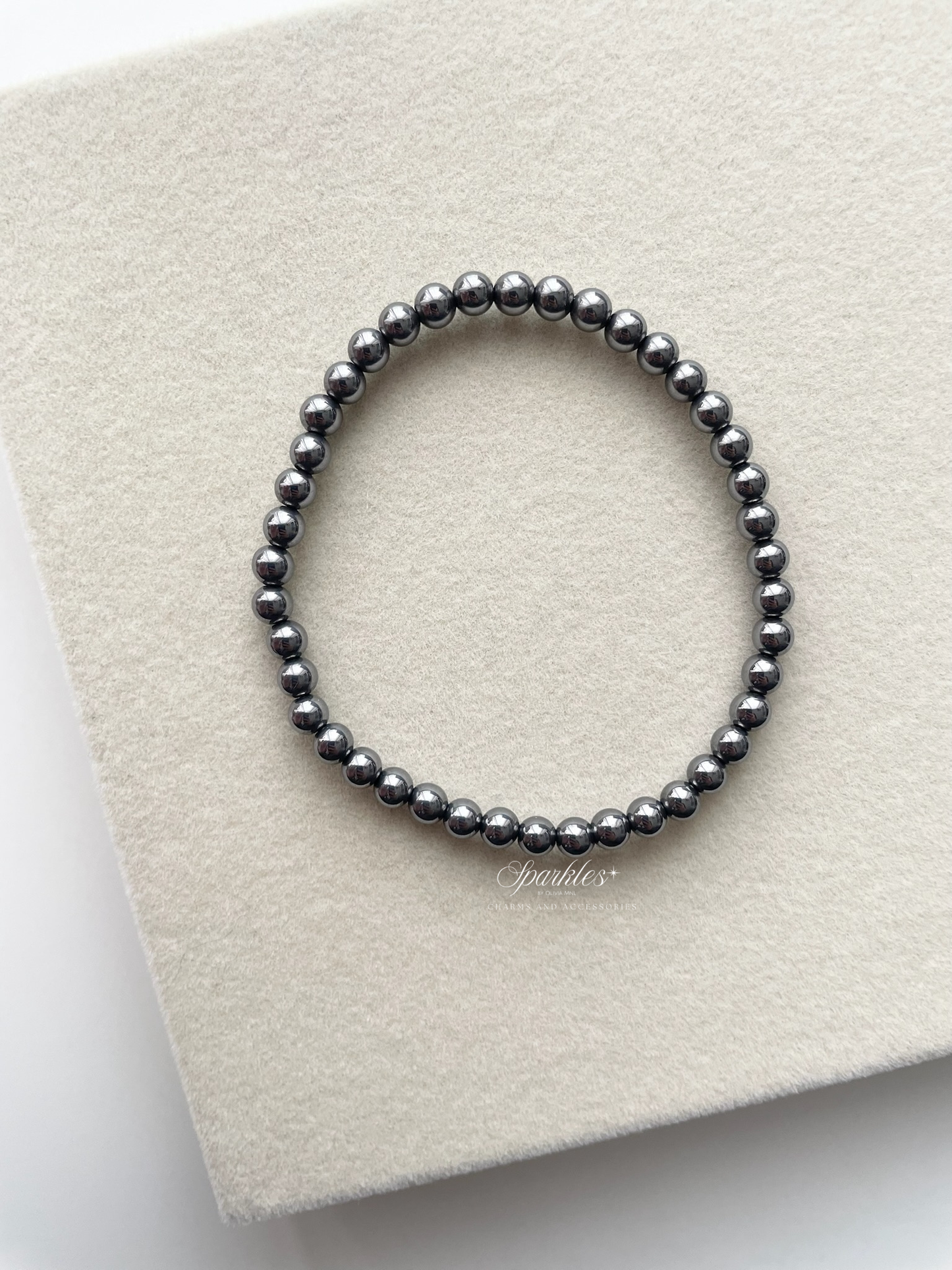 Sparkles14 Hematite Stone Bracelet with Sizes
