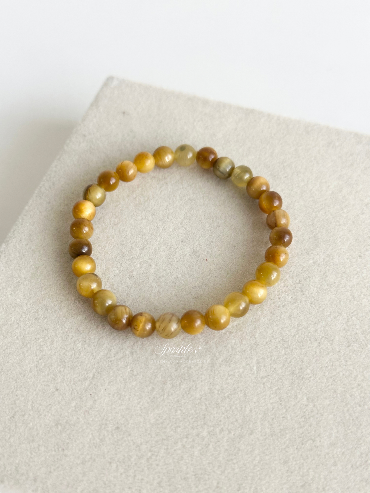 Yellow Tiger's Eye Bracelet with sizes Aura12