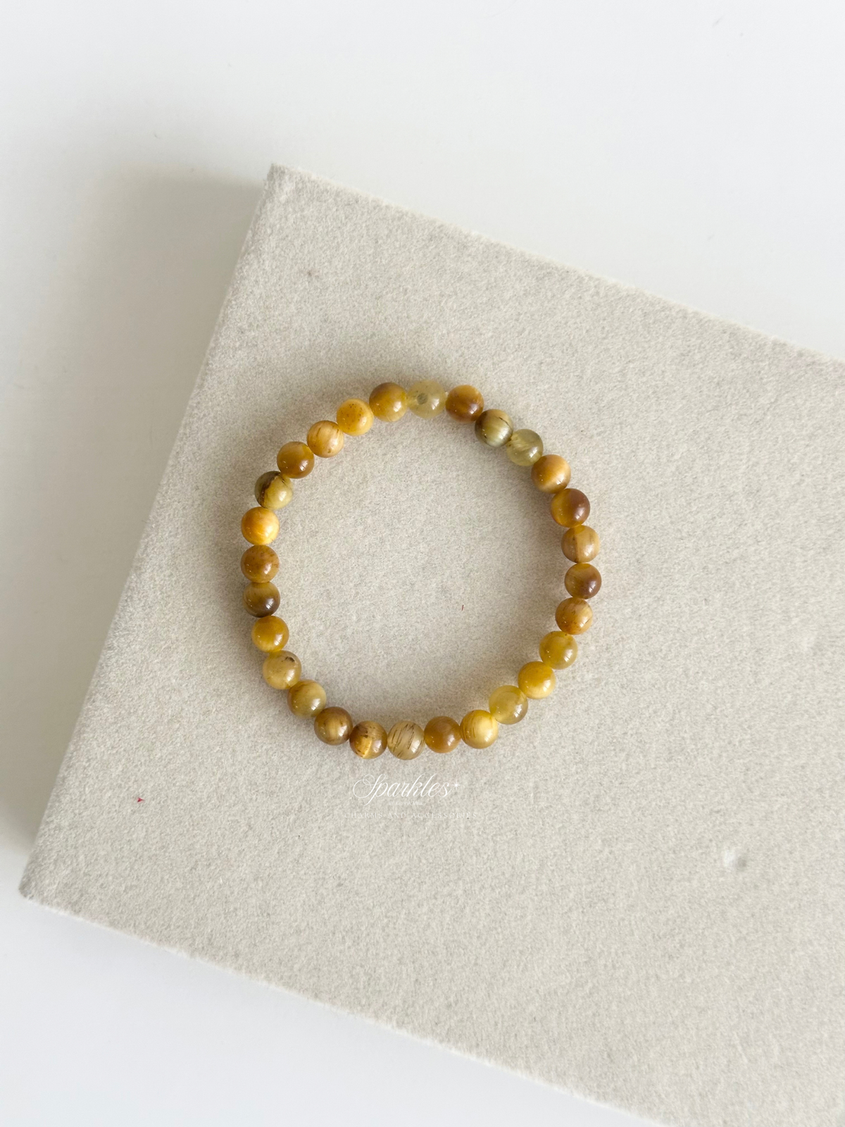Yellow Tiger's Eye Bracelet with sizes Aura12