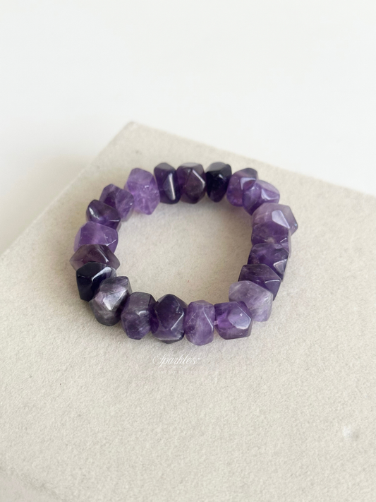 Amethyst Bracelet with Sizes Aura15