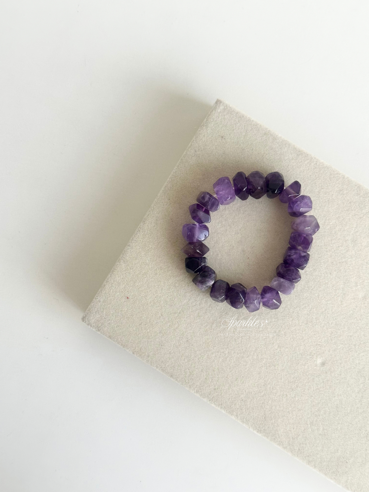 Amethyst Bracelet with Sizes Aura15