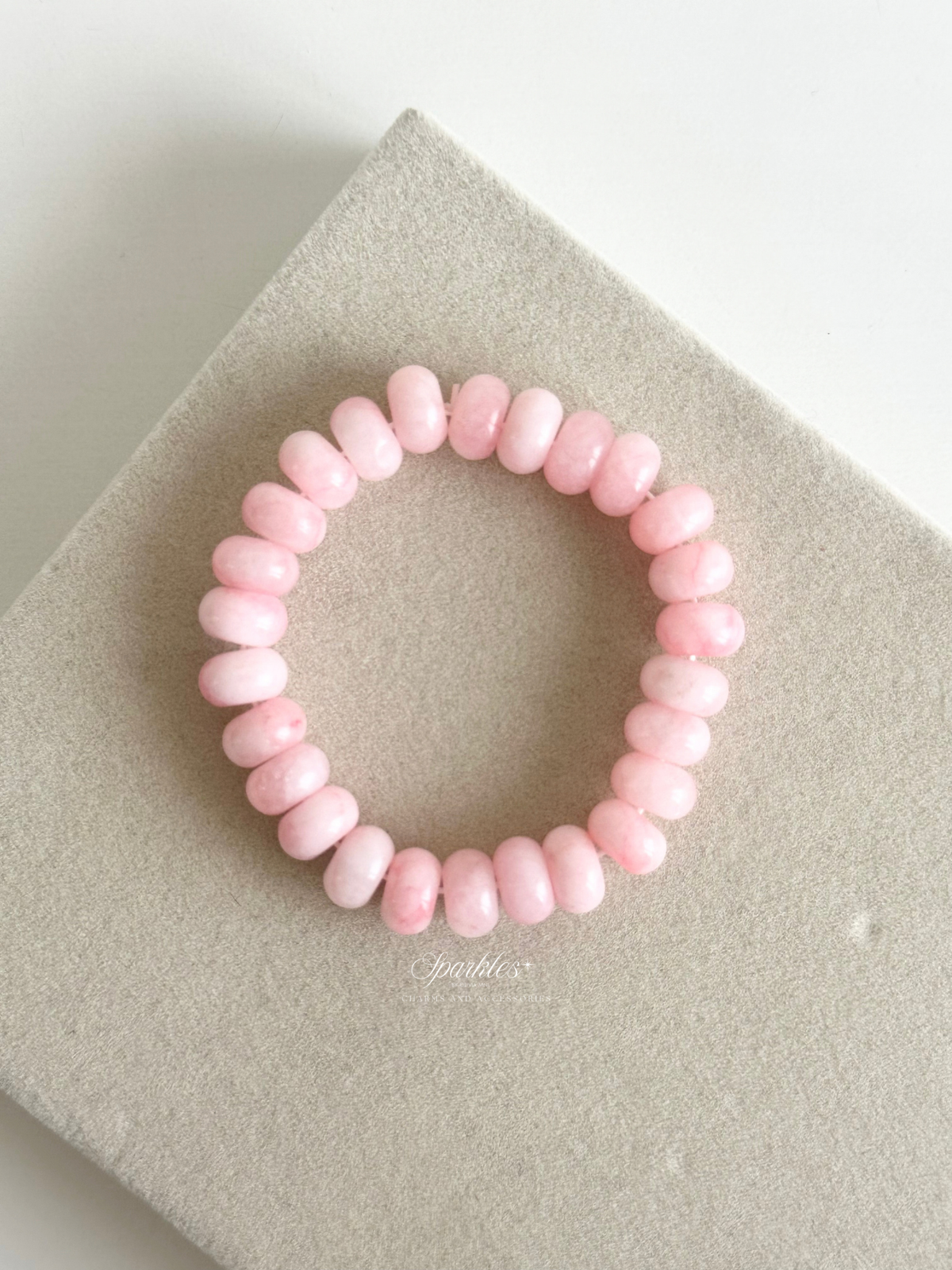 Pink Jade Bracelet with Sizes Aura17