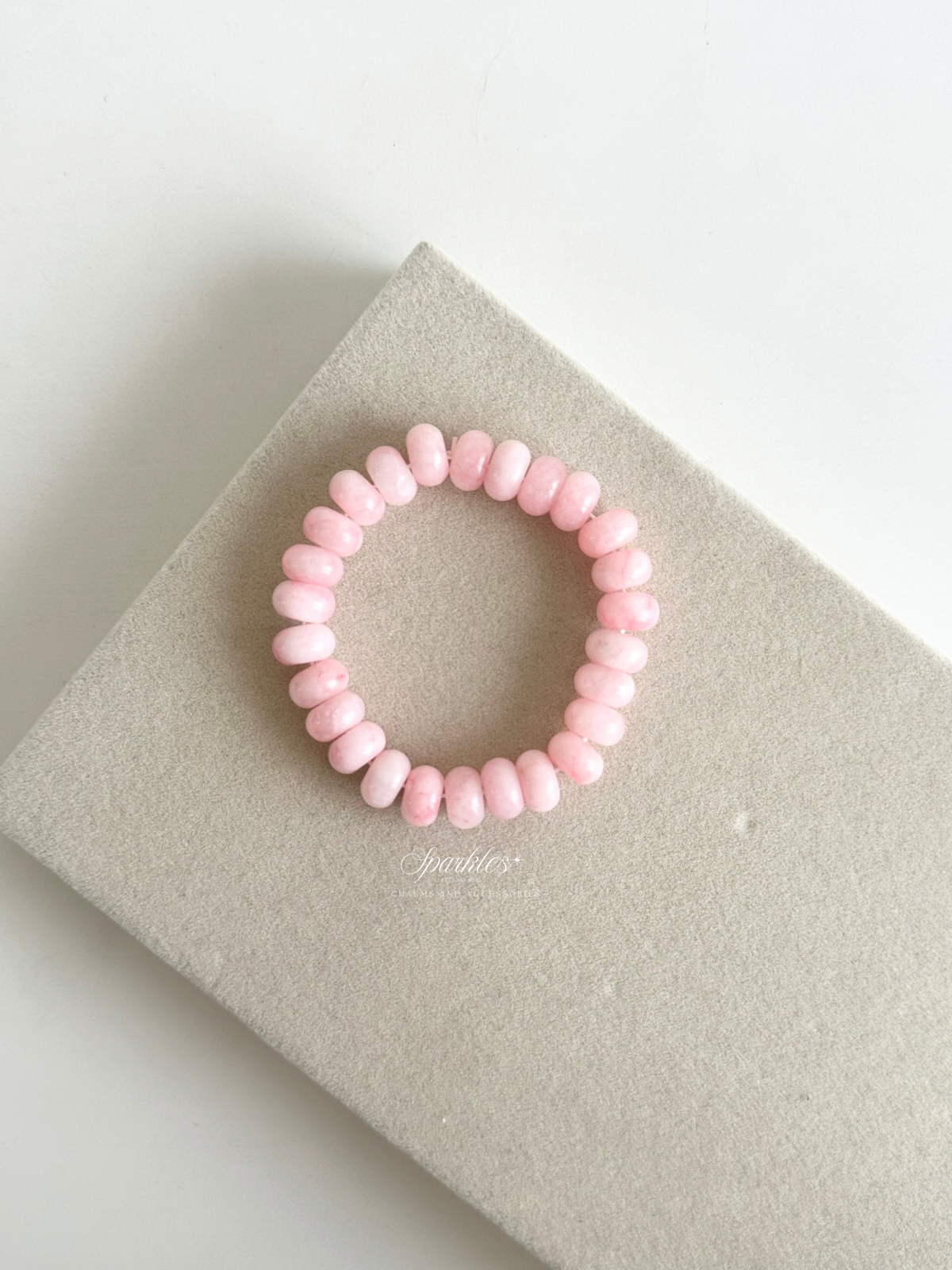 Pink Jade Bracelet with Sizes Aura17